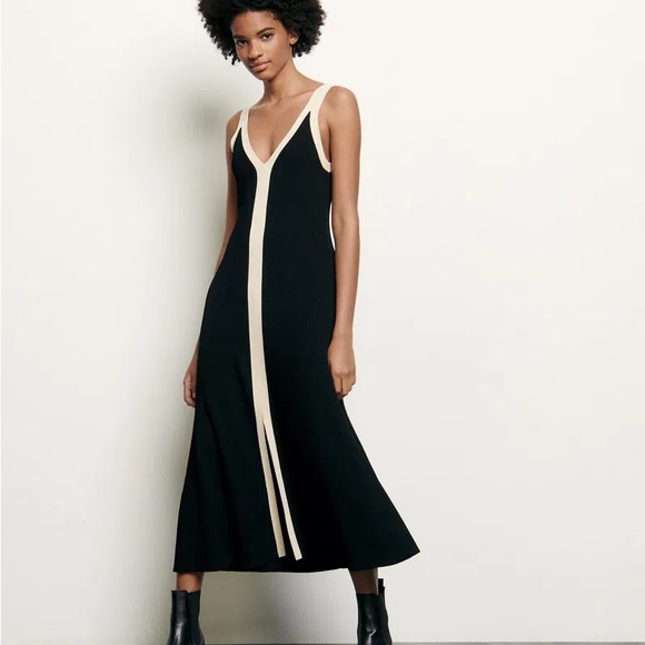 Sandro Gabriella Rib knit maxi dress US 4 - Picture 11 of 11